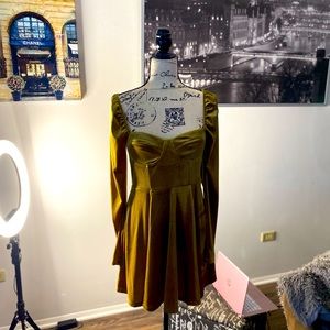 Olive Green Dress 👗